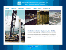 Tablet Screenshot of pacificgeotechnical.com